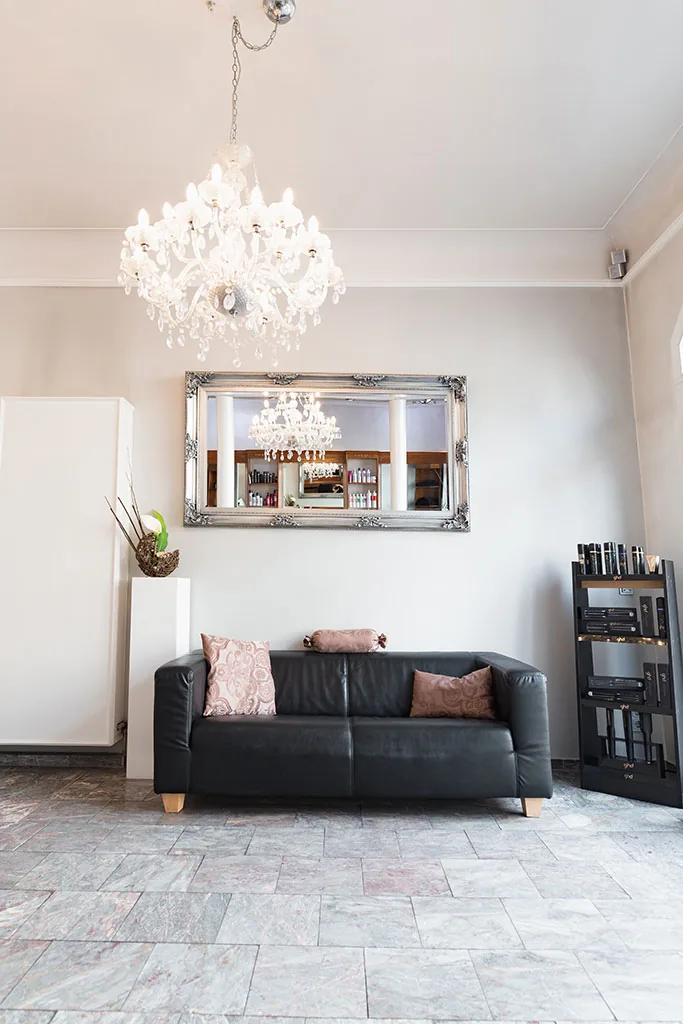 Wartebereich des Salons